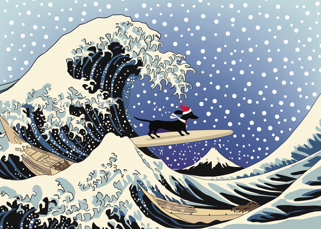 Great Wave of Winter Holiday Cards