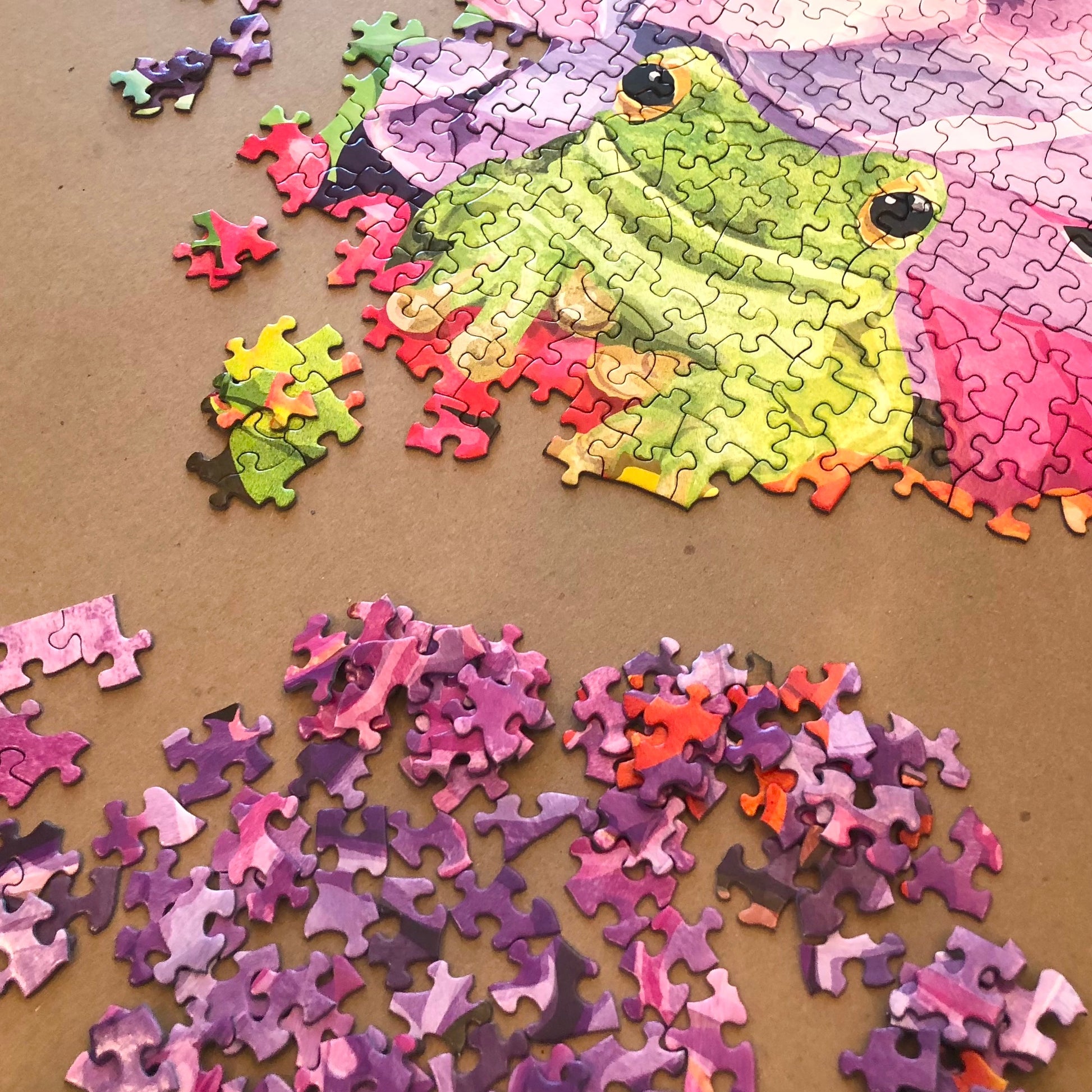 succulent frog Puzzle 1000 Piece Succulents Frog