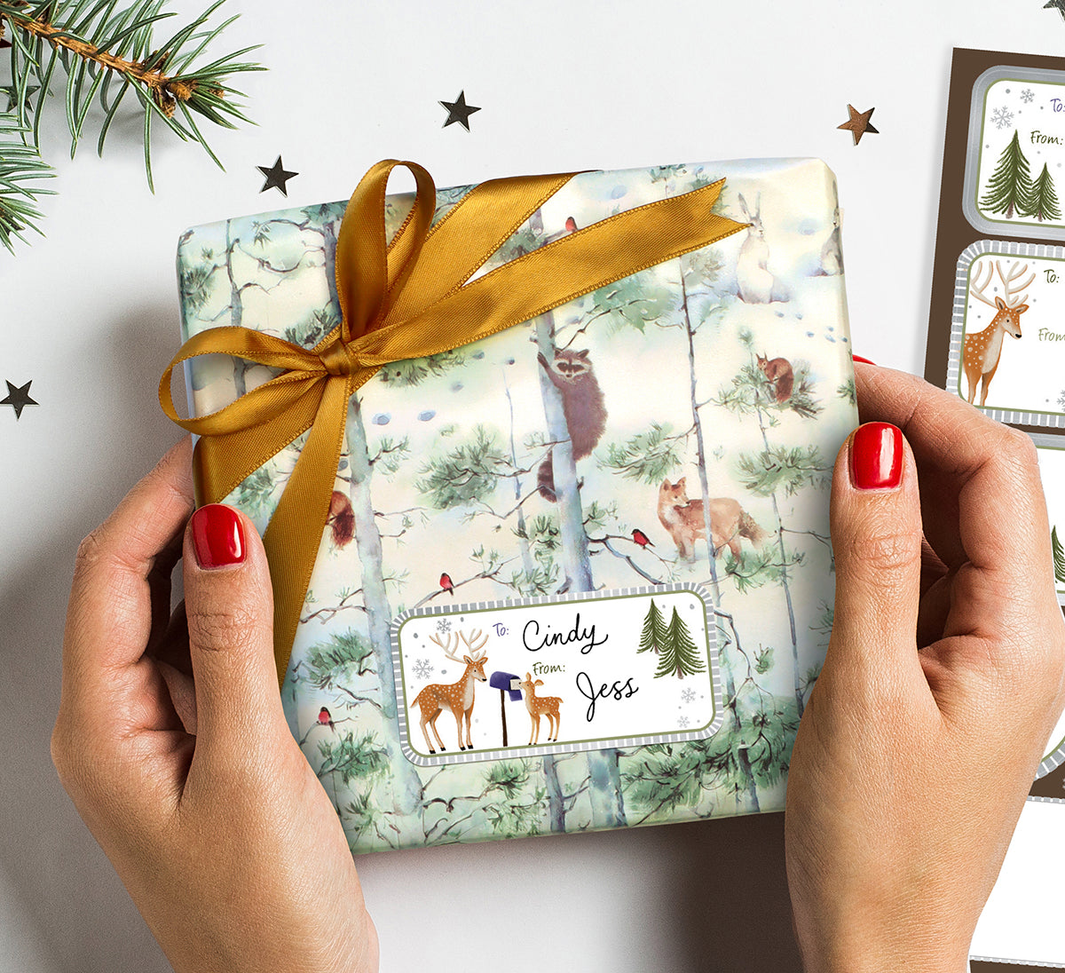 Snowy Woodland Tissue Paper