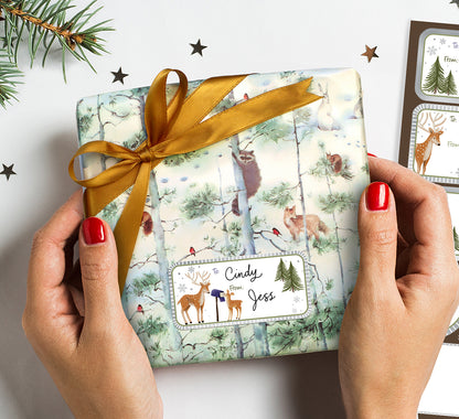 Snowy Woodland Tissue Paper