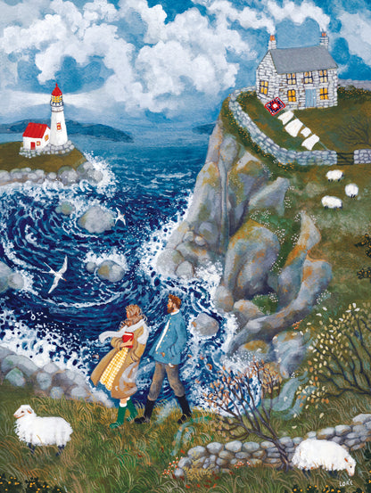 Wind Ridge Cottage by the Sea Puzzle - 1000pc