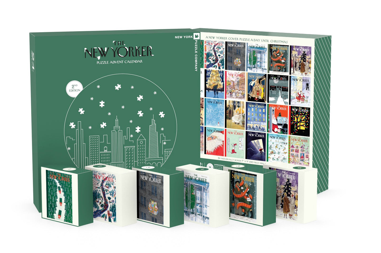 New Yorker Advent Calendar Green, NEW! 2nd Edition - 100pc