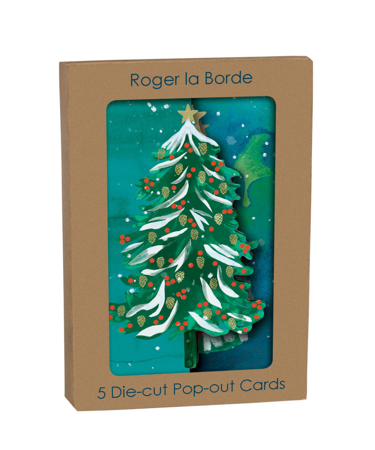 Wild Winter Forest Tri-Fold Boxed Holiday Cards