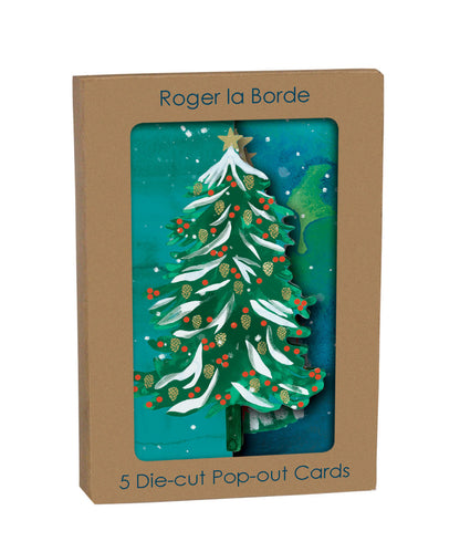 Wild Winter Forest Tri-Fold Boxed Holiday Cards