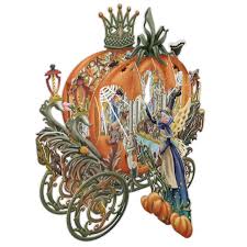 3D Pop-Up Cinderella's Spooky Carriage Blank Card