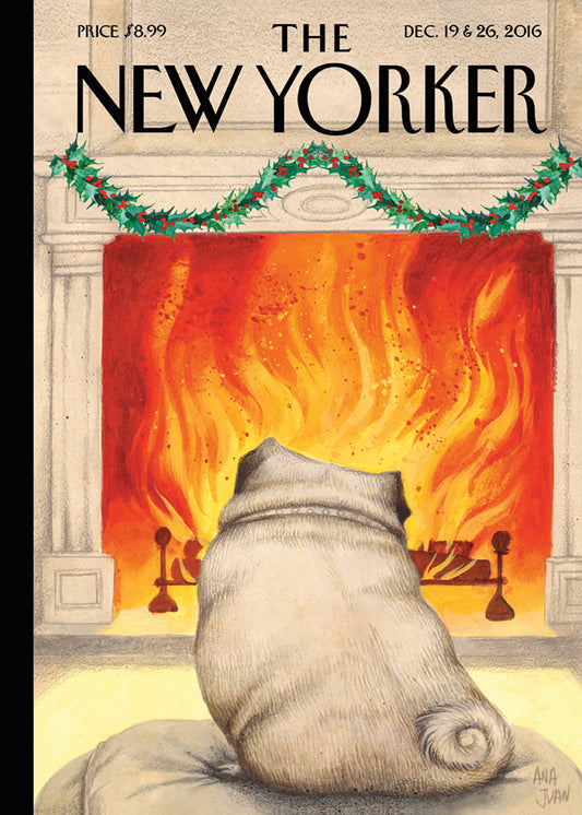 Yule Dog New Yorker Holiday Card