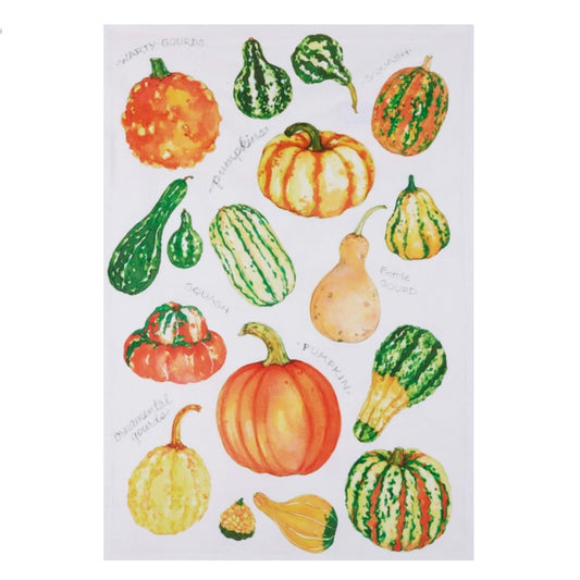 Field Guide to Gourds Tea Towel