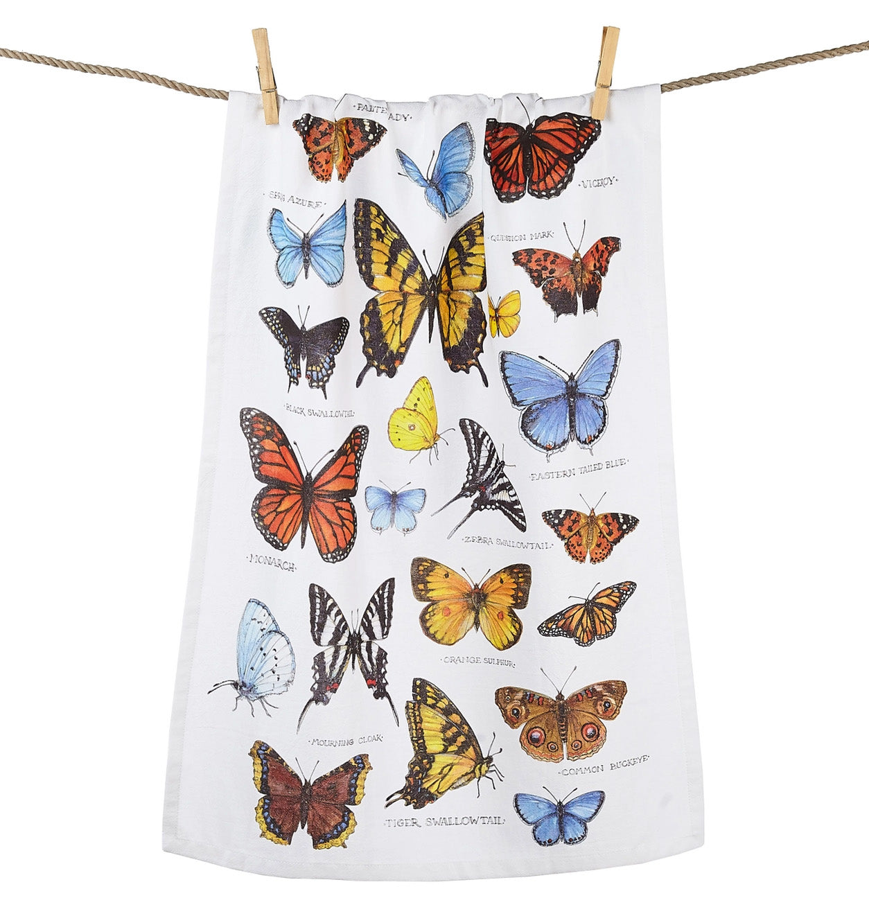 Field Guide to Butterflies Tea Towel