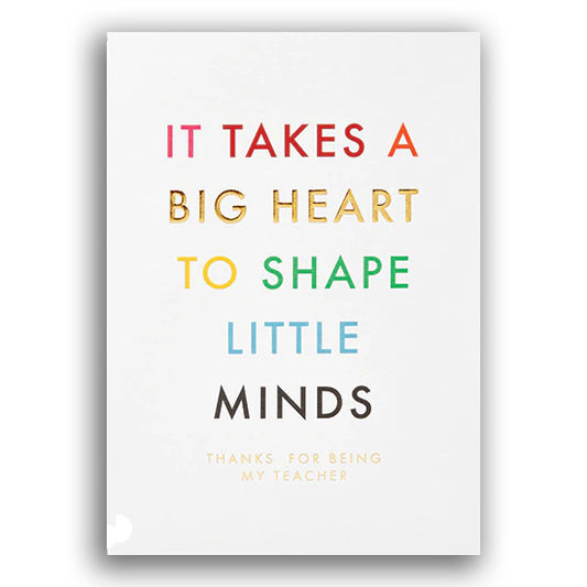 It Takes a Big Heart Teacher Thank You Card