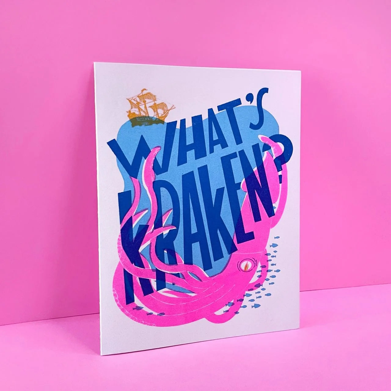 What's Kraken? Blank Friendship Card