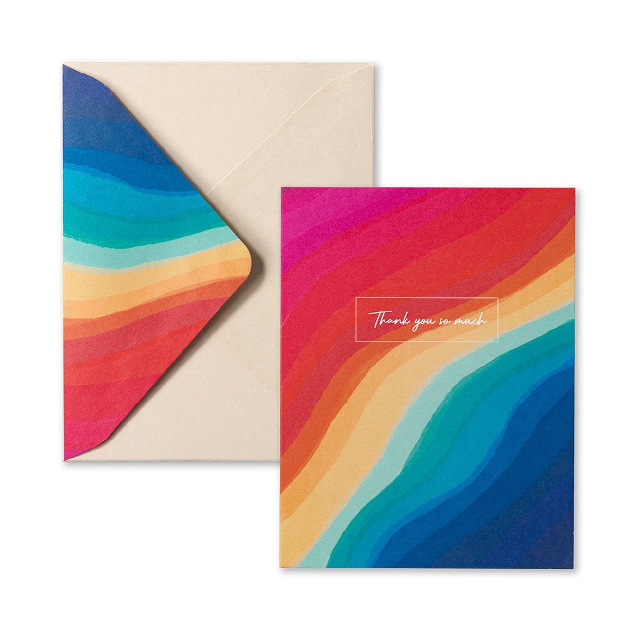 Make Someone's Day: Rivers of Rainbow Thank You Note Cards