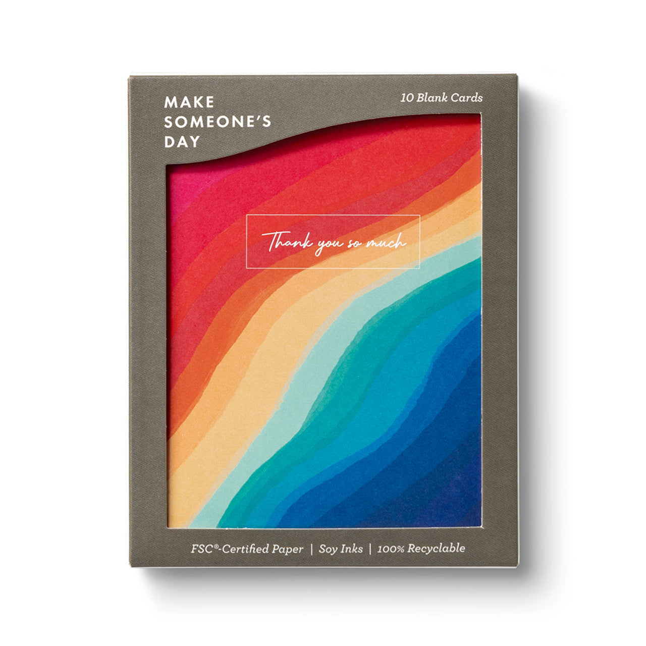 Make Someone's Day: Rivers of Rainbow Thank You Note Cards