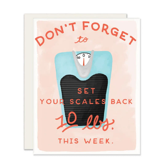 Set Your Scales Back Thanksgiving Card