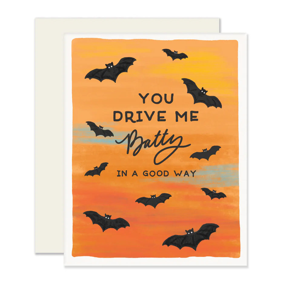 Drive Me Batty Halloween Card