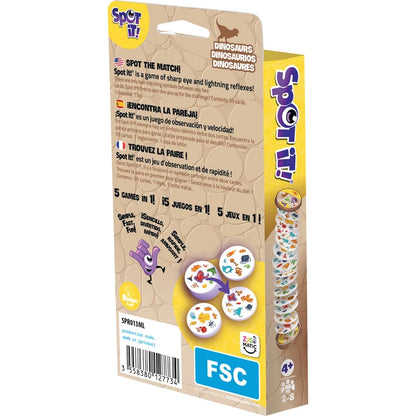 Spot It! Dinosaurs Game (Eco Blister)