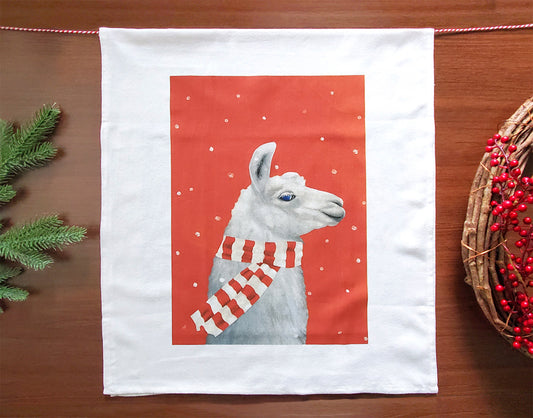 Llama Holiday Towel