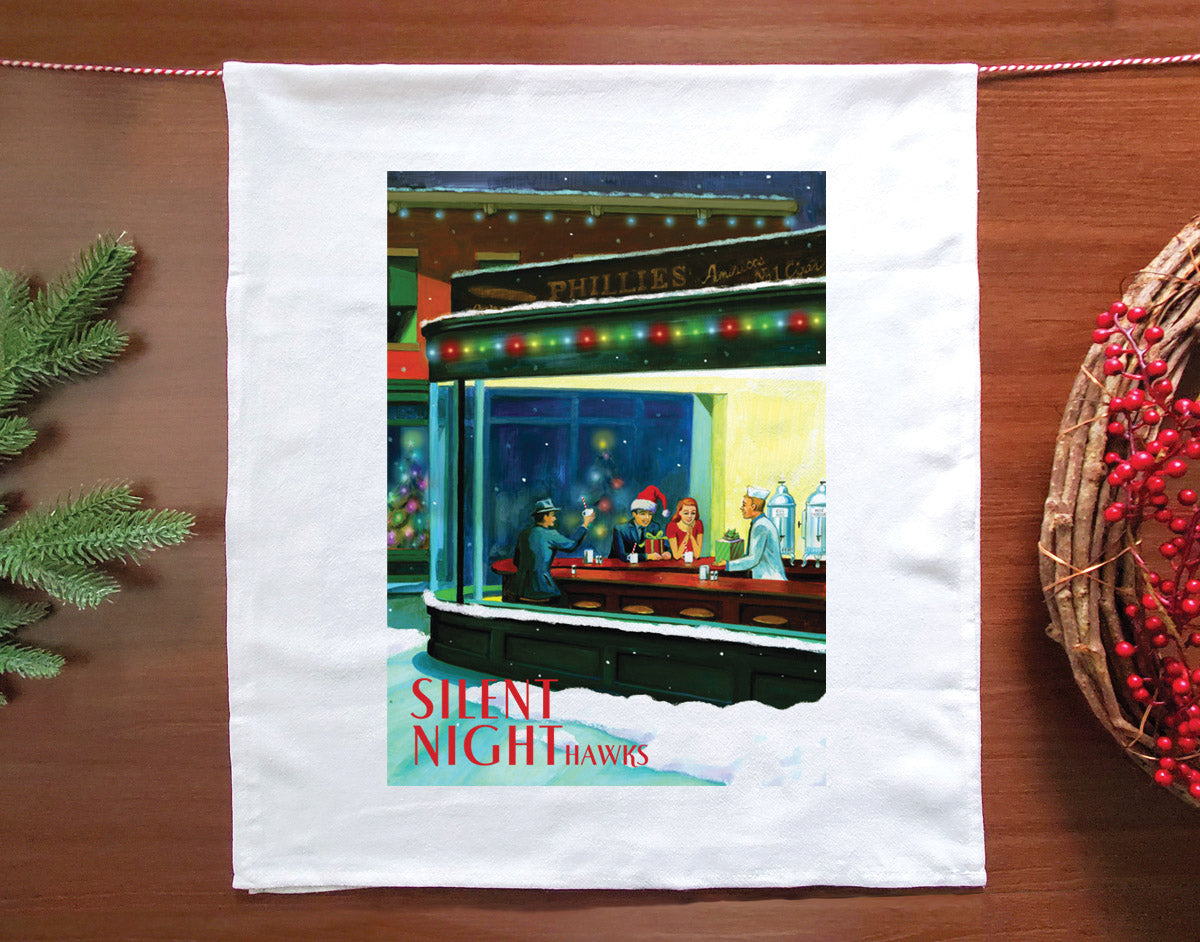 Silent Nighthawks Holiday Towel