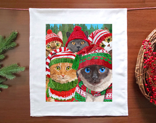 Cozy Kitties Kitchen Holiday Towel