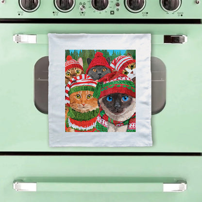 Cozy Kitties Kitchen Holiday Towel