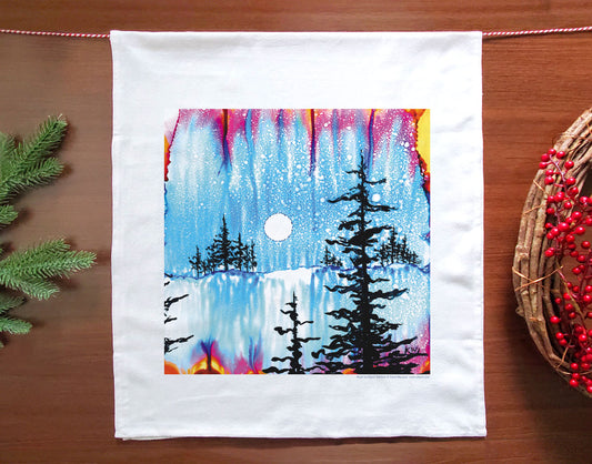 Winter Moon Holiday Kitchen Towel