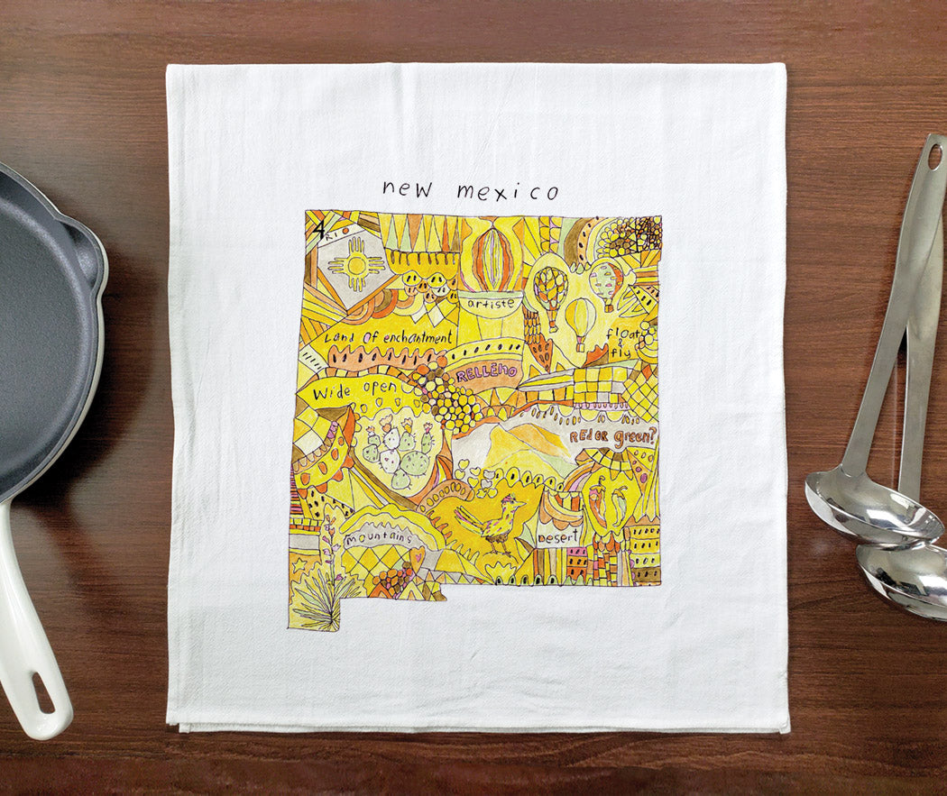 Doodle: New Mexico Tea Towel