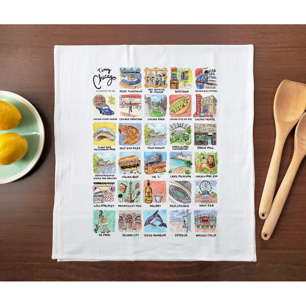 Tiny Cities: Chicago Towel