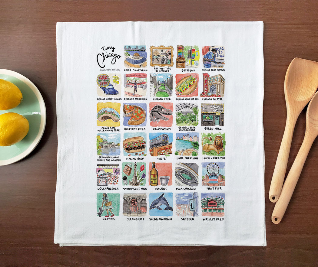 Tiny Cities: Chicago Towel