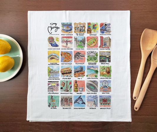Tiny Cities: Chicago Towel