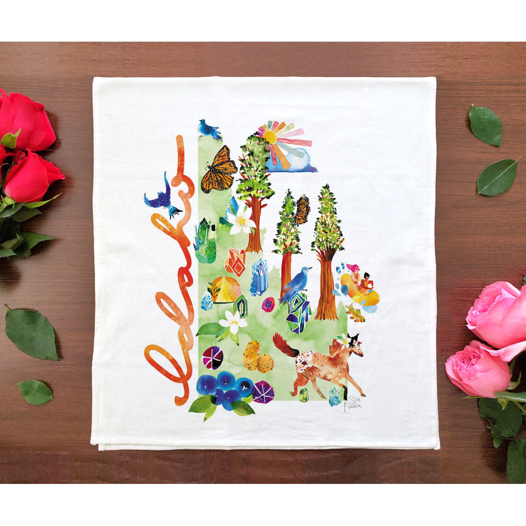 Watercolor USA: Idaho Towel