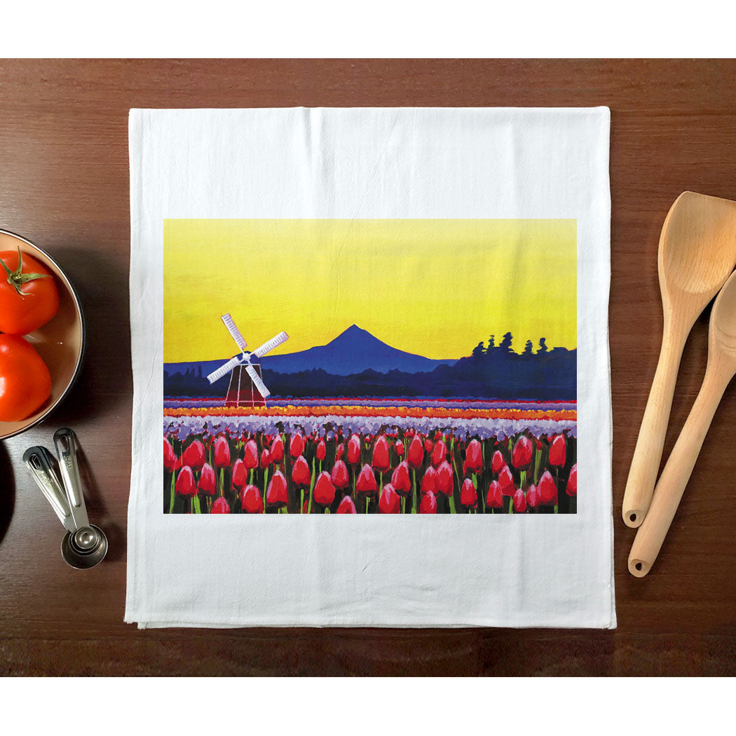Wooden Shoe Tulip Farm Towel