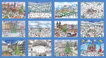 Snowy Villages of the World 12-Day Advent Calendar Puzzle - 80pc