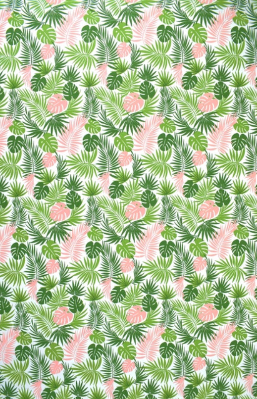 Palms and Monsteras Gift Wrap, 2 Rolls/4 Sheets