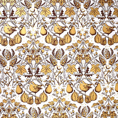 Winter Berries Holiday Gift Wrap, 2 Rolls/4 sheets