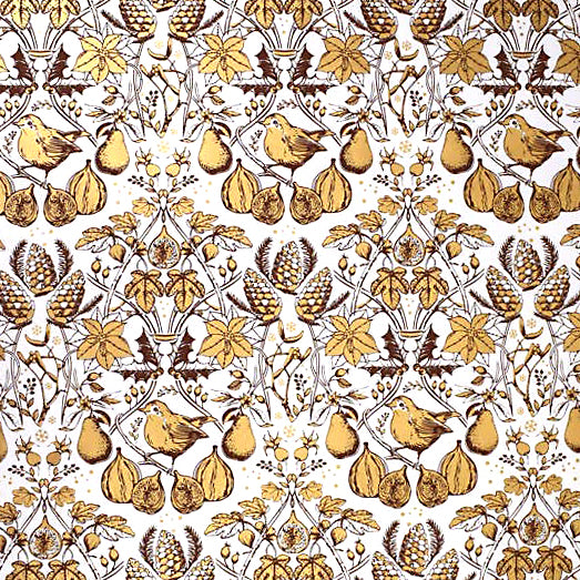 Winter Berries Holiday Gift Wrap, 2 Rolls/4 sheets