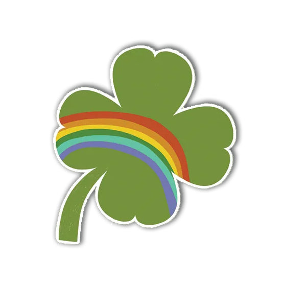 Rainbow Shamrock Vinyl Sticker