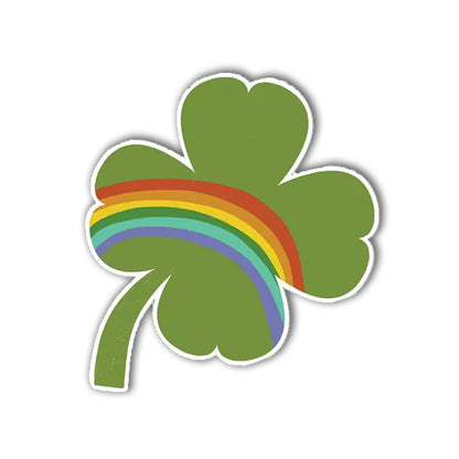 Rainbow Shamrock Vinyl Sticker