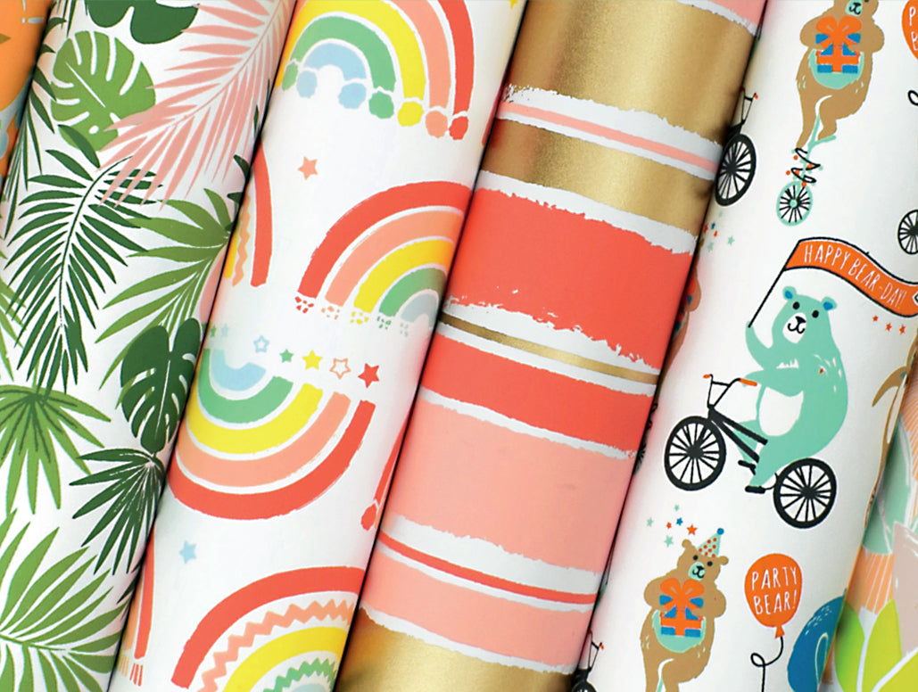 Palms and Monsteras Gift Wrap, 2 Rolls/4 Sheets