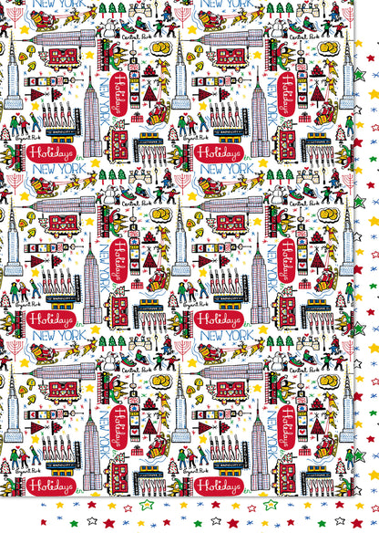 Holidays in NYC Reversible Flat Wrap