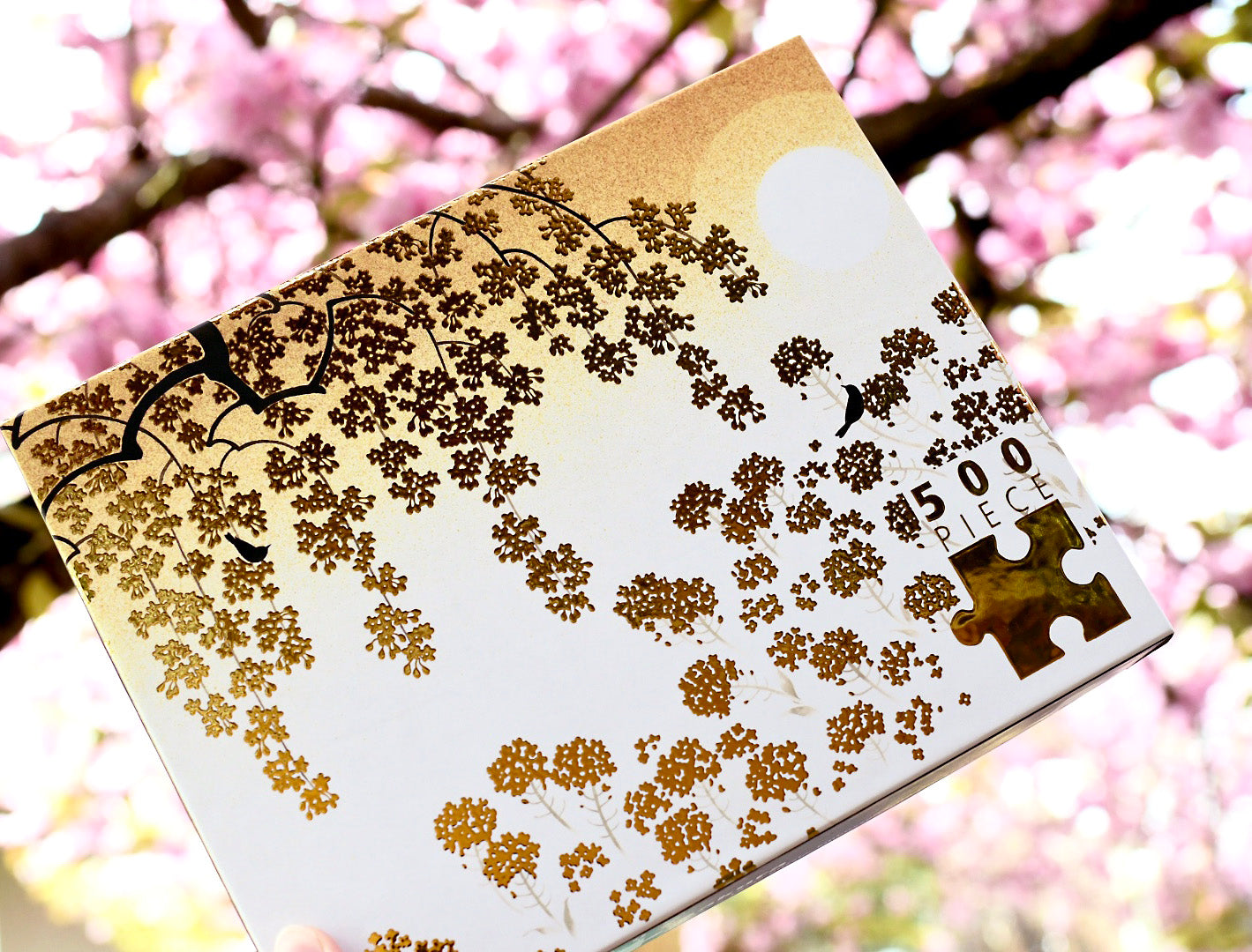 Sakura and Canola Gold Foil Puzzle - 500pc – Allport Editions