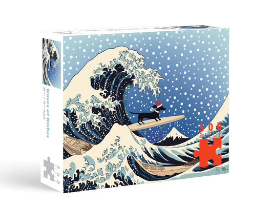 Great Wave of Winter Holiday Puzzle - 500pc