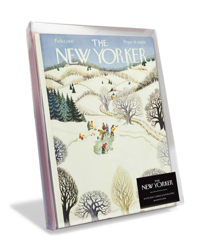 Winter at the Pond New Yorker Holiday Card