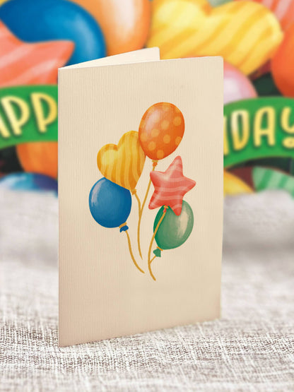 Balloon Bouquet Birthday Pop-Up Card