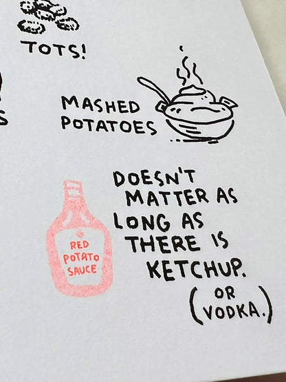 A Potato for Trying Times Encouragement Card
