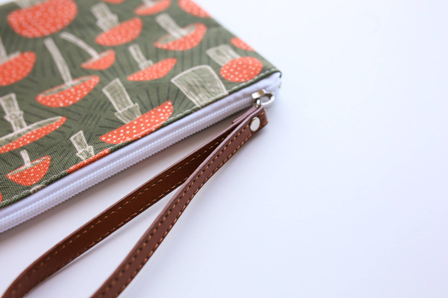 Mushroom Field Zipper Pouch