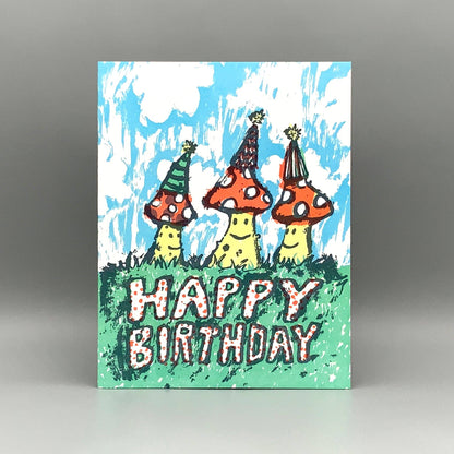 Mushrooms Birthday Card