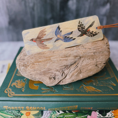 Birds Wooden Bookmark