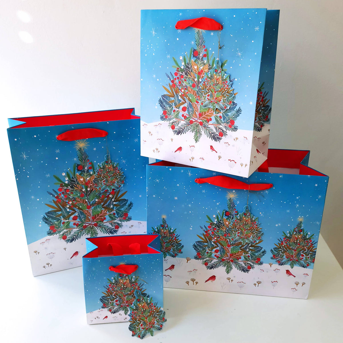 Beneath the Tree Medium Holiday Gift Bag