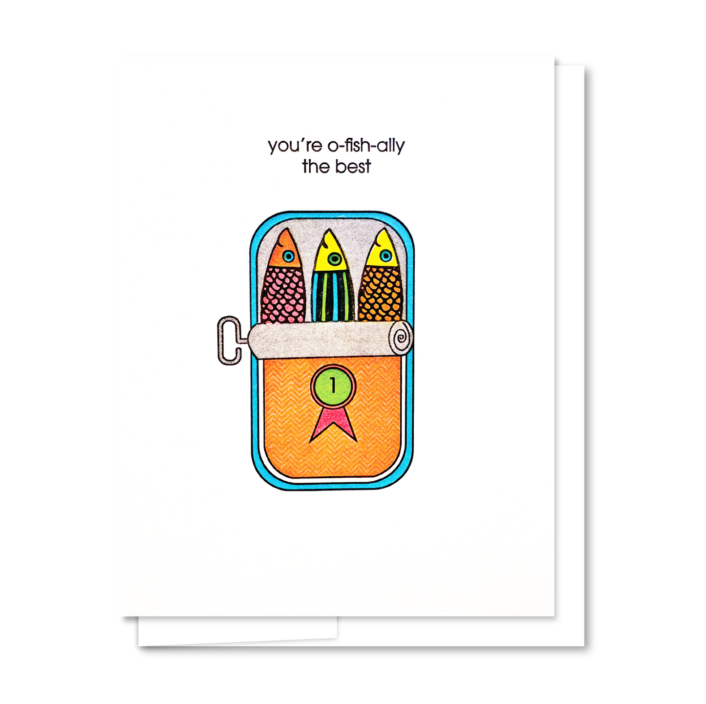 O-fish-ally the Best Sardines Thank You Card