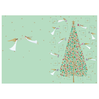 Angel Trees Advent Calendar Card