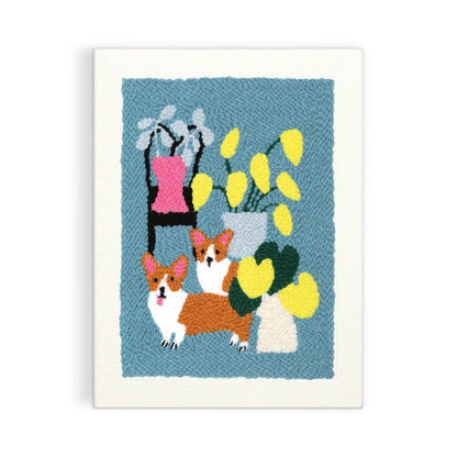 Corgi & Friends DIY Punch Needle Kit